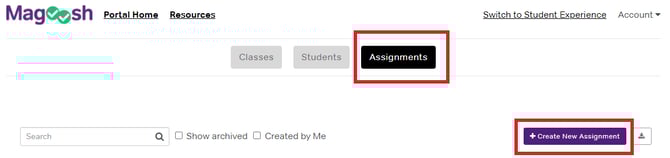 create individual assignment