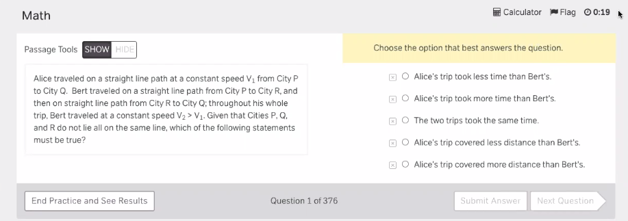 magoosh - student dashboard - math question